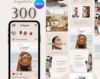 Plus de 300 modèles de publication Instagram personnalisables, modèles marketing élégants, fiançailles Instagram, publications Social Media Manager, modèles Canva