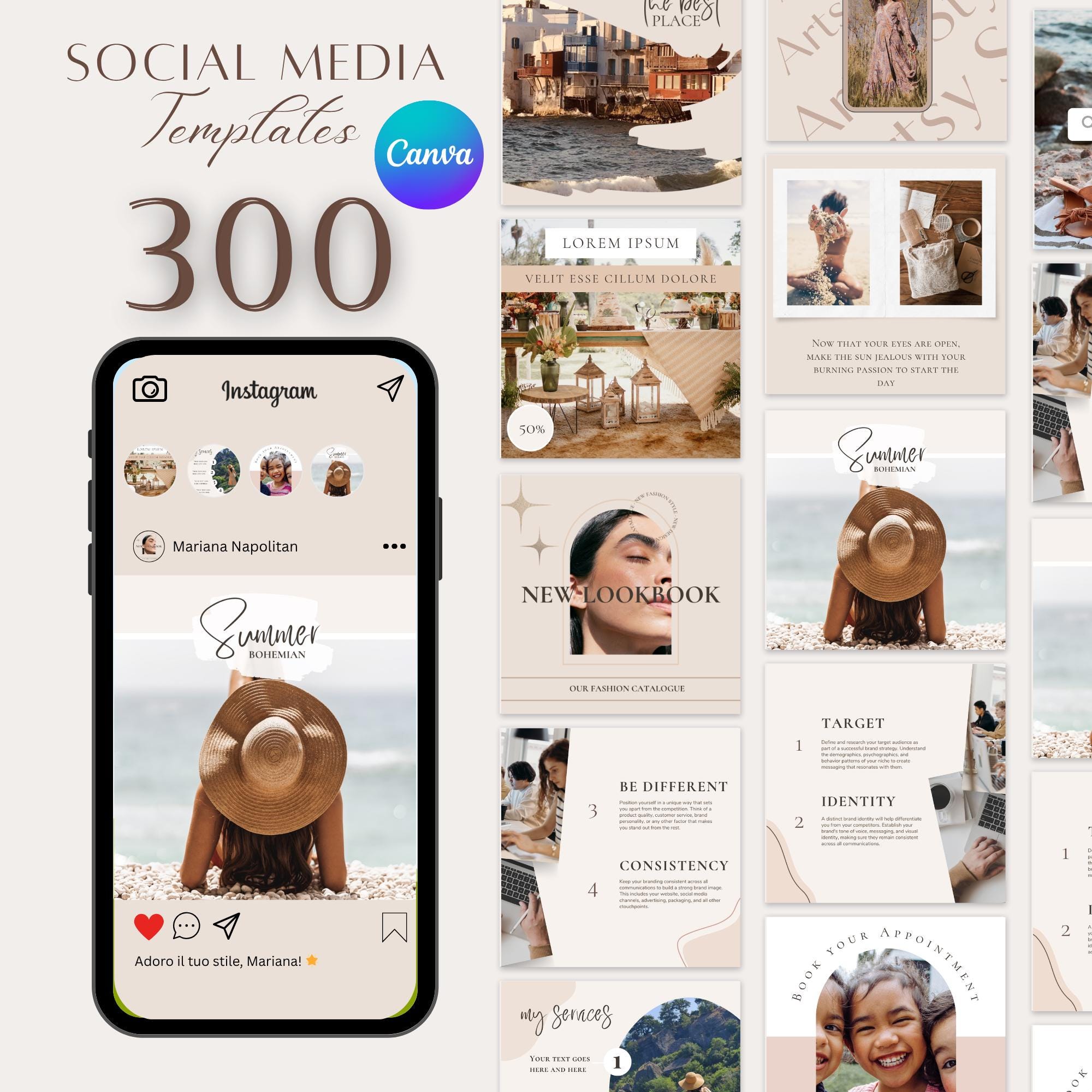 300+ Customizable Instagram Post Templates, Elegant Marketing Templates ...