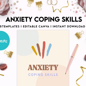 Anxiety Coping Skills, Anxiety Therapy Journal, Self Care Journal