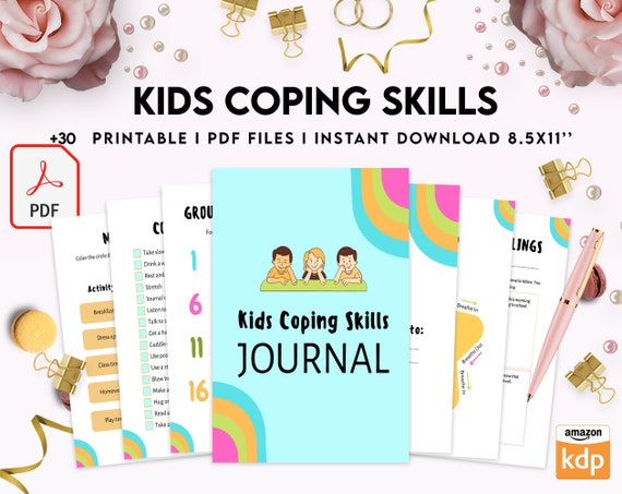 Kids Coping Skills, kids therapy, kids self discovery, kids self esteem, kids Limiting Beliefs Digital Download PDF file 8,5x11 inch
