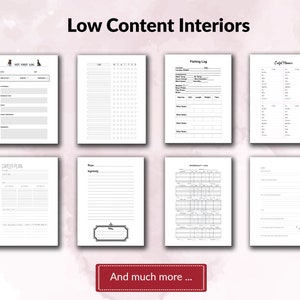 Amazon KDP interiors Bundle +200 book, Blank Journal & Low Content Books Notebook, Workbook... , Ready To Upload PDF COMMERCIAL Use image 6