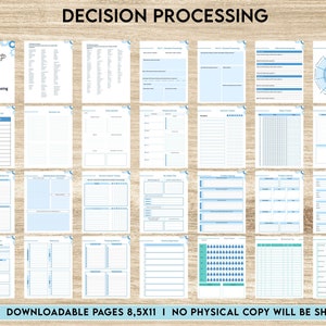 Make a Decision Aid Printable Interactive Worksheet Journal Inserts Planner Therapy Mental Health School Counseling, 8,5x11" PDF Printable