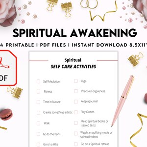 Printable Spiritual Awakening Workbook, Meditation Journal, Self ...