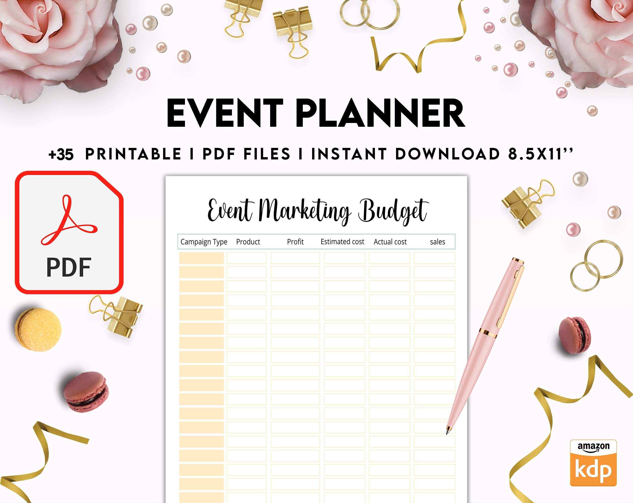 Event Planning Planner Order Form Invoice Tracker... 35 Etsy
