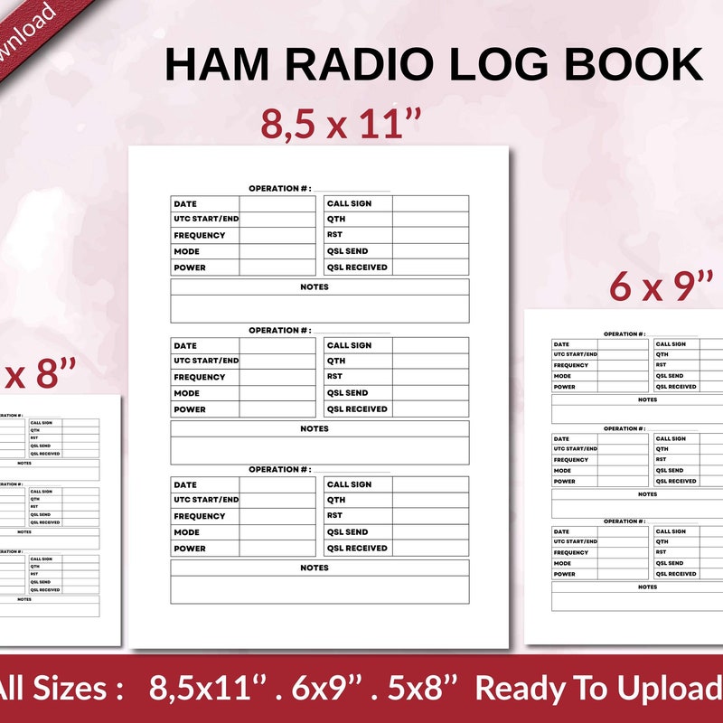 Radio Log Ham Radio - Etsy