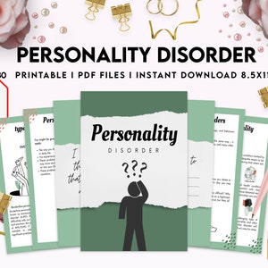 BPD Workbook Borderline Personality Disorder Worksheets, Journal, BPD ...