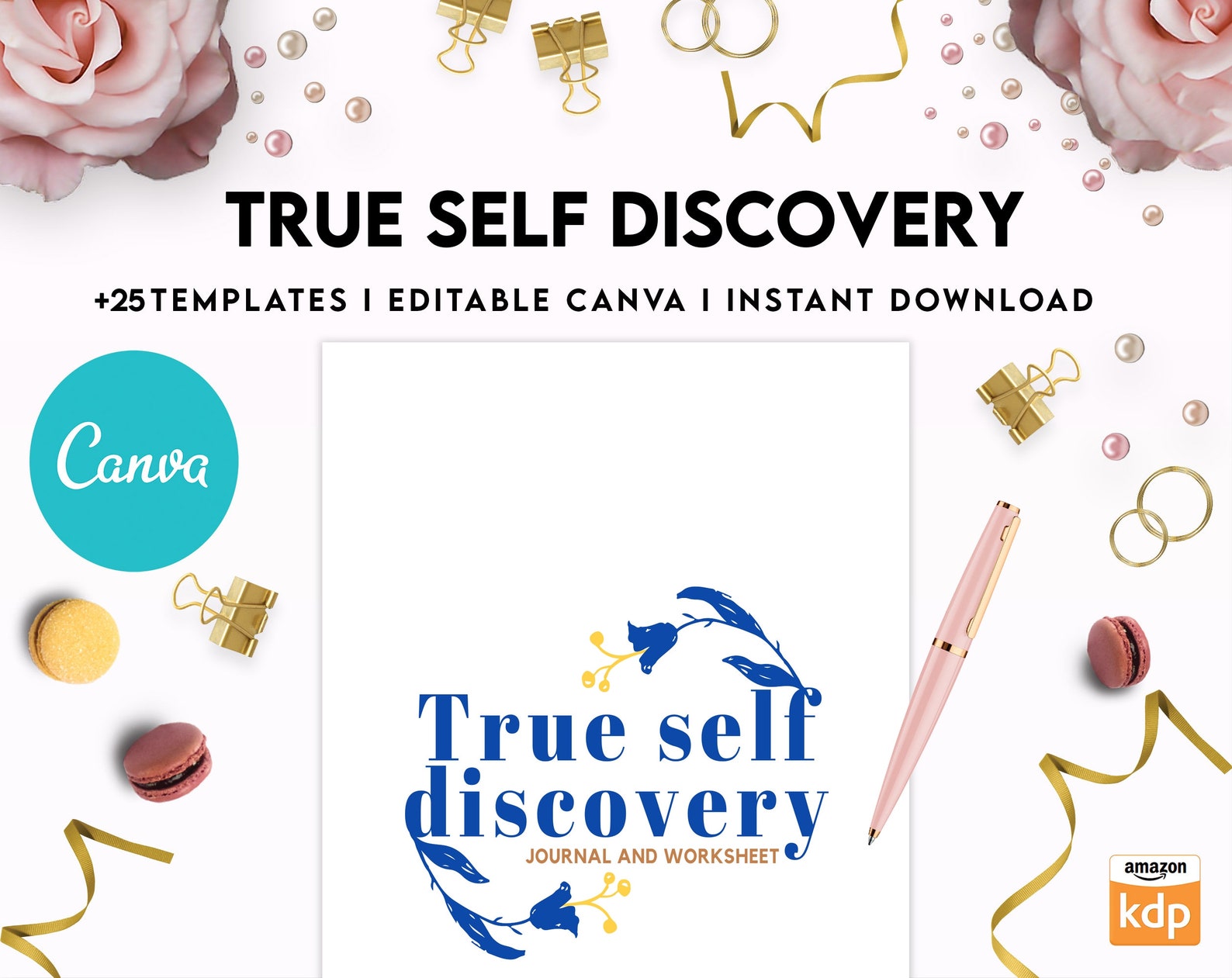 True Self Discovery, Self Esteem, Self Love Journal , Self Care Journal ...