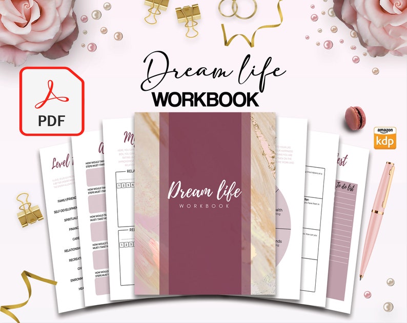 Manifestation Dream Life Journal, Manifestation Workbook, Digital ...