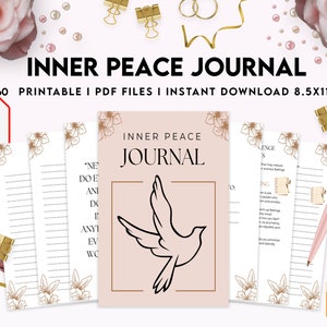 Inner Peace Journal, Calming journal, Happiness journal, Spiritual journal