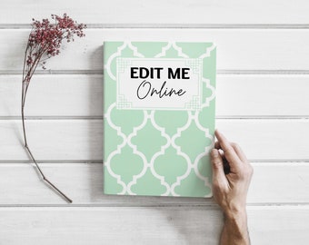 5 Covers bundle Template Canva Editable For Notebook Journal Binder Covers, Canva template For KDP Cover 6x9" 120 pages