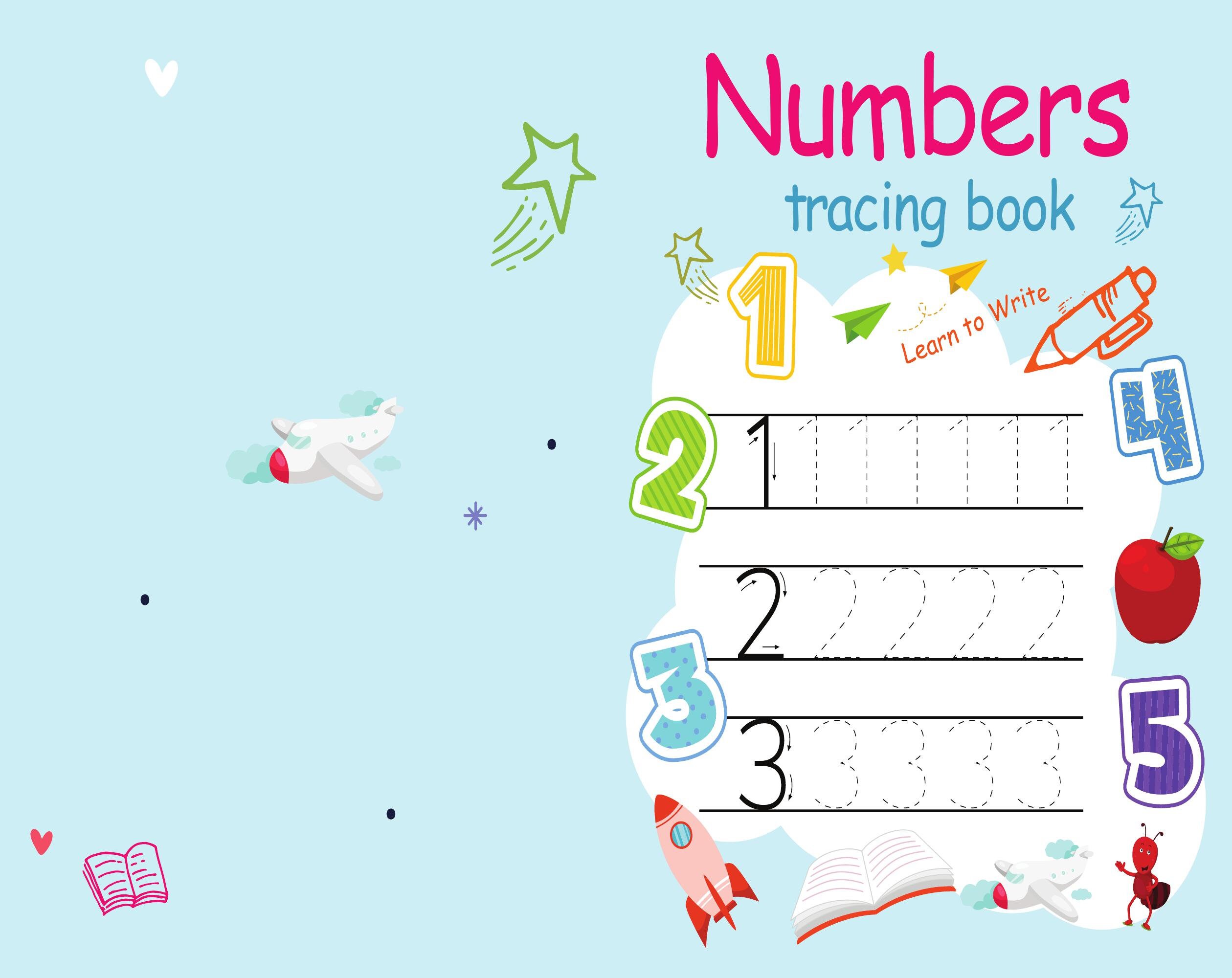 Numbers Tracing 1-20 Activity Book PDF File 8.5x11 Inch for Kids Aged 2 ...