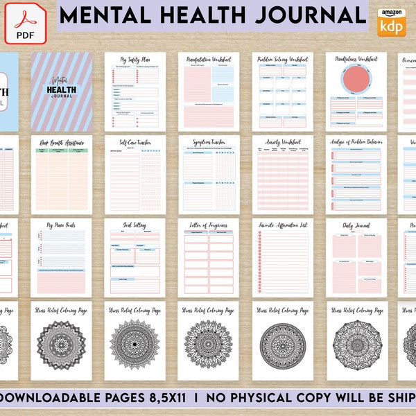 Printable Journal - Etsy