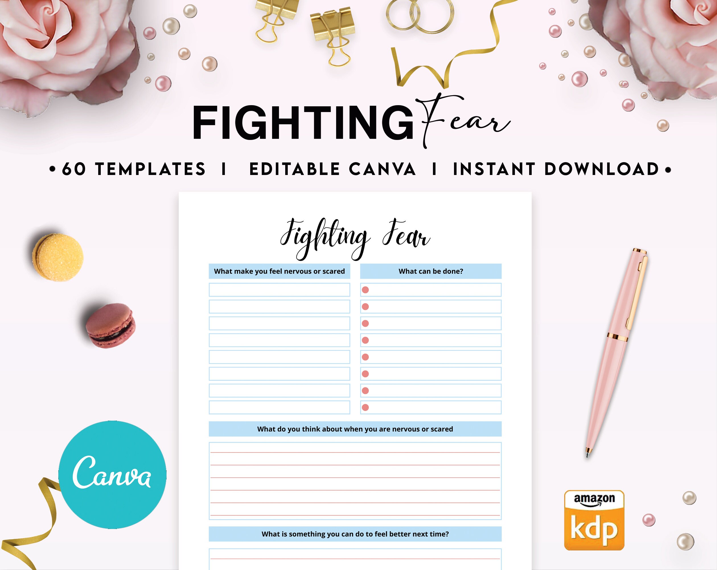 Mental Health Guided Therapy Journal With Prompts 60 Pages, Printable ...