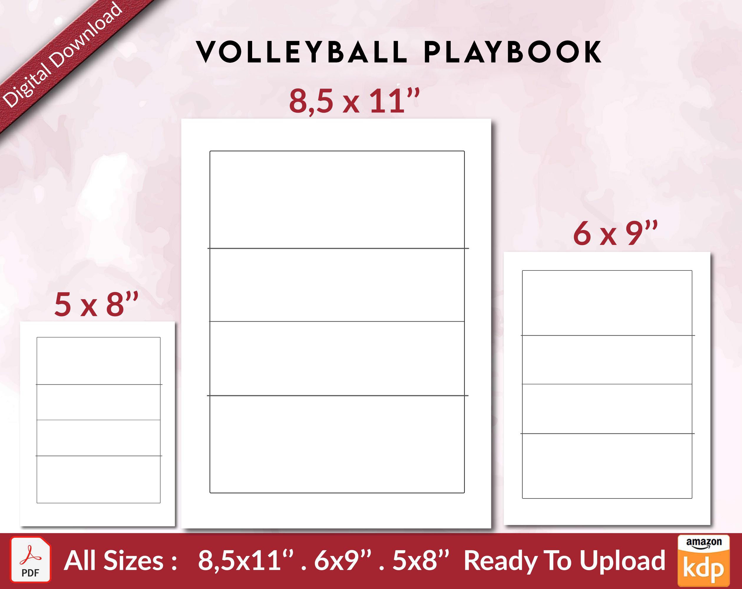 Volleyball Playbook 120 Pages Ready to Upload PDF Used as Low - Etsy