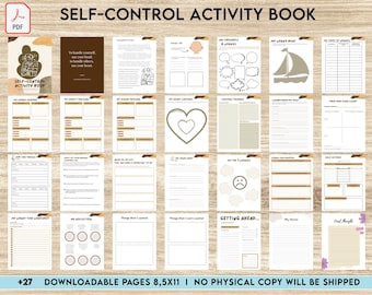 Control Printable Interactive Worksheet Journal Inserts Planner Notebook Therapy Psychology Mental Health Counseling, 8,5x11" PDF Printable
