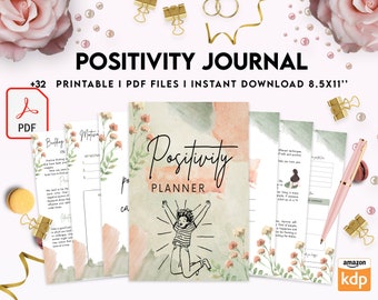 Positivity journal, Positive Mindset, Happiness journal, Positive Thinking, Mindfulness