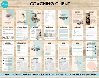 Coaching client welcome packet, client onboarding bundle, life coach guide