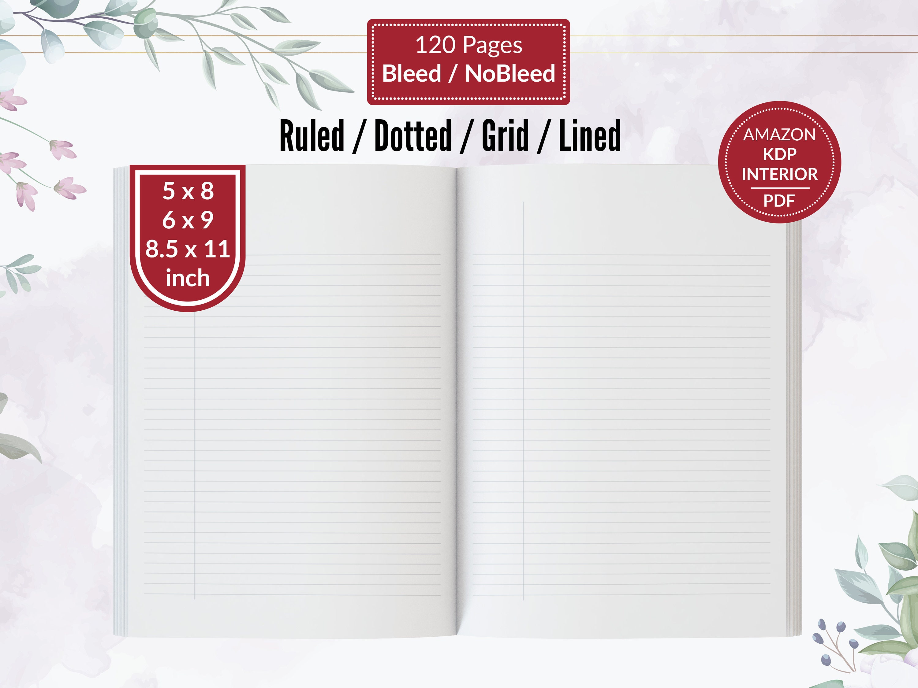 Amazon KDP Interiors Bundle +200 Book, Blank Journal & Low Content ...
