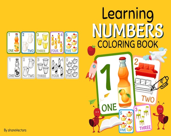 Learning Numbers 1 to 10 Activity Book PDF File 8.5x11 Inch - Etsy