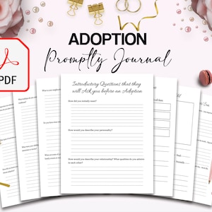 Adoption Promptly Journal 46 Pages, 8.5x11&quot; KDP Planner interior COMMERCIAL Use
