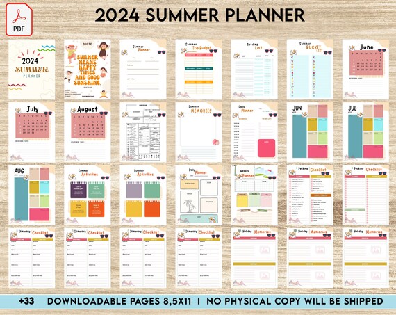 Summer Bucket List 2025 Printable
