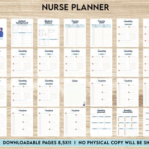 Nurse Planner, Nurse Practice journal, Nursing Student Planner, Nursing School Planner, Student Nurse, Medical Student, 8,5x11&quot; Printable