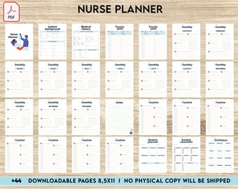 Nurse Planner, Nurse Practice journal, Nursing Student Planner, Nursing School Planner, Student Nurse, Medical Student, 8,5x11" Printable