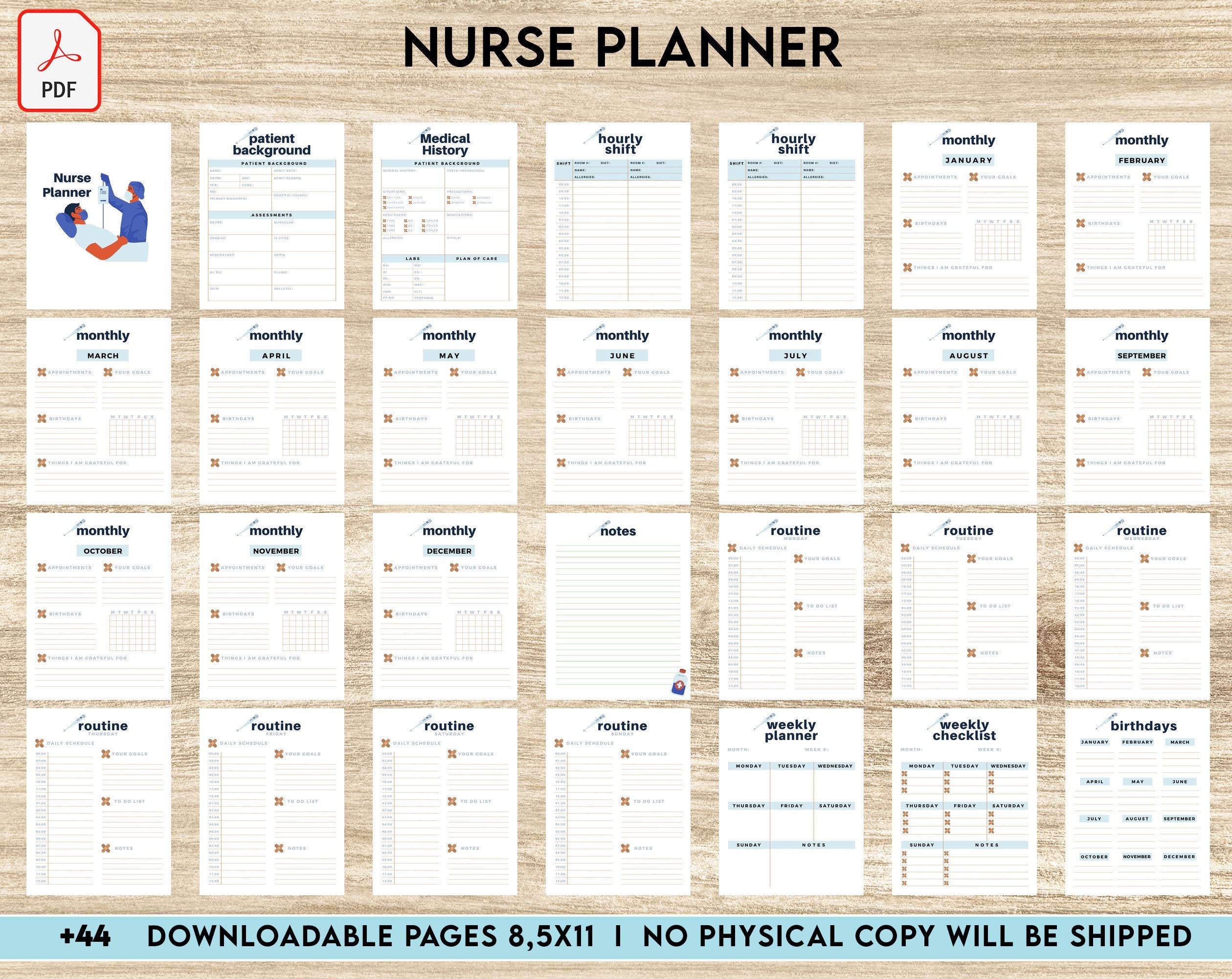 Amazon.com: Nurse Planner: Daily Task Tracker Notebook