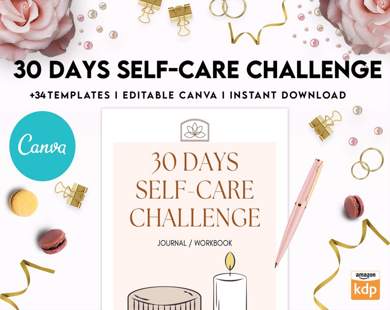 30 Day Self-care Challenge, Self Care Journal, Self Care Planner ...