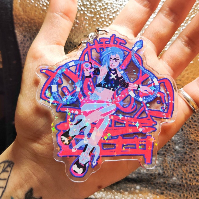 Jinx Powder Acrylic Charm Etsy