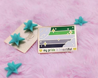 Aromantic Aro LGBTQIA Enamel Pin