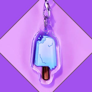 Breloque pour téléphone Kingdom Hearts crème glacée au sel de mer, jeux vidéo cadeaux pour nerds, enfants et adultes, accessoires pour téléphones, sacs et clés