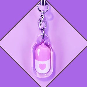 Pill Menhera Phone Charm
