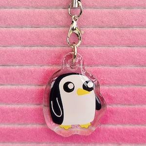 Gunther Adventure Time Penguin Phone Charm, Gifts for Kids, Adults, Cartoon Lovers, for Bags, Keys and Accessories