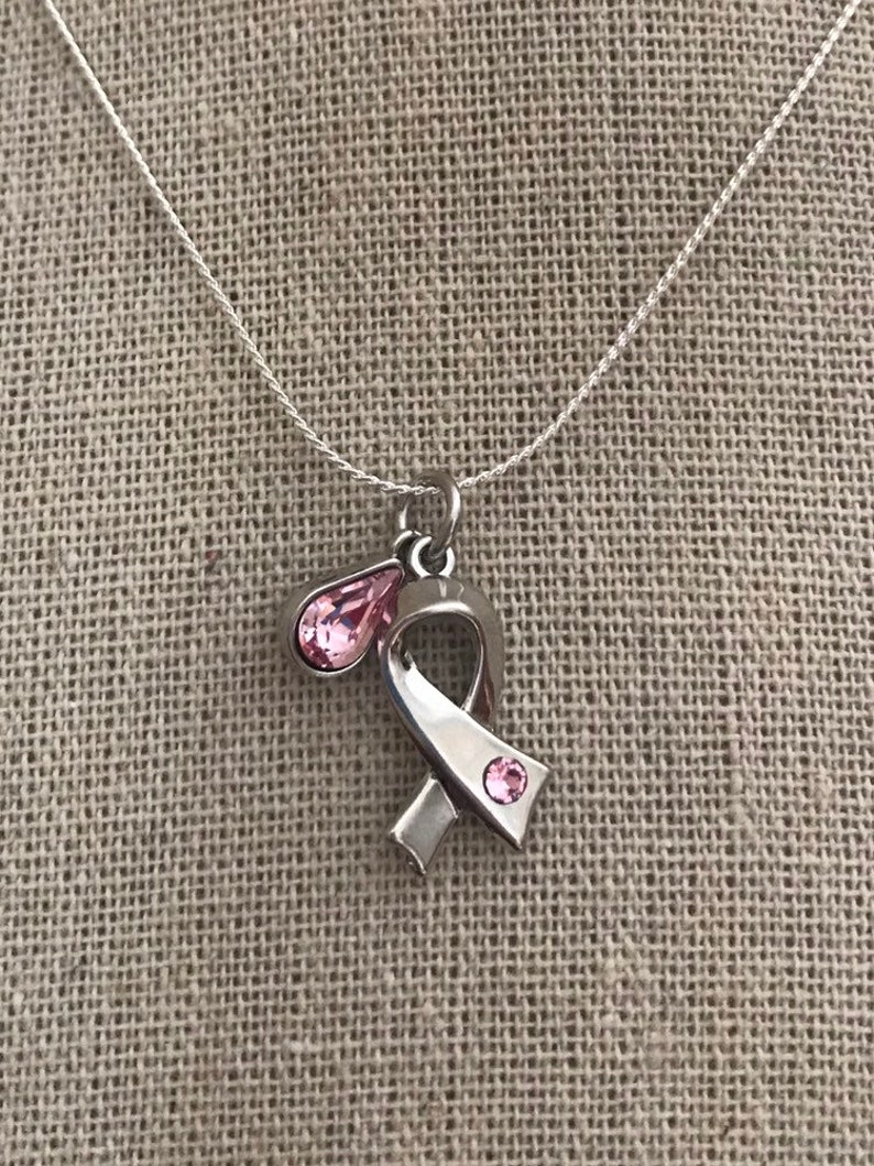 Breast Cancer Necklace Etsy