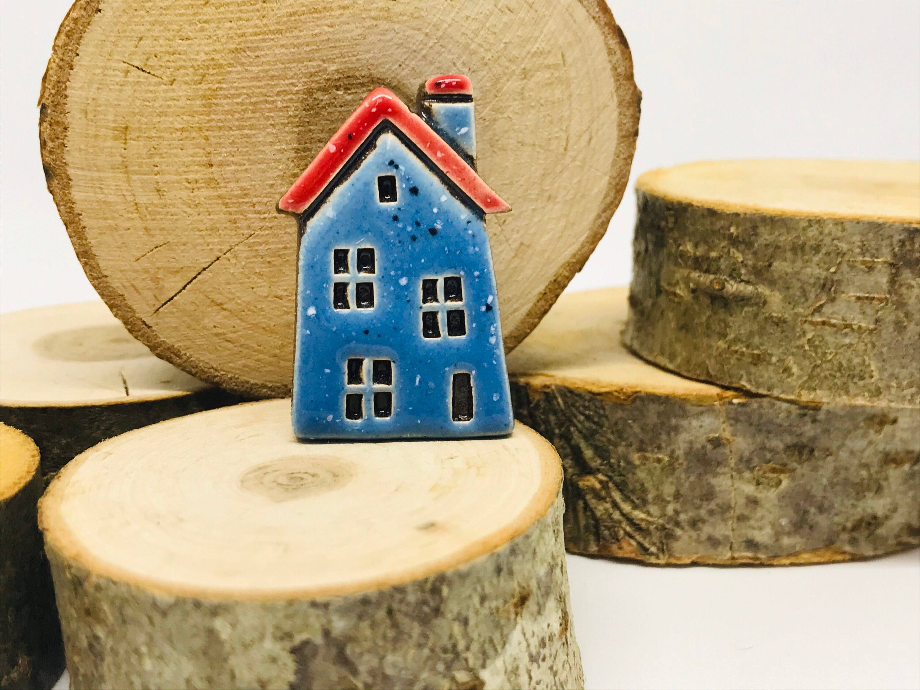House pin house brooch house ceramic pin house ceramic Etsy