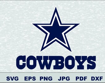 Dallas Cowboys Svg, DFX Eps, , Vector, Cut File Silhouette Studio Cameo Cricut Design Template Stencil Vinyl Decal