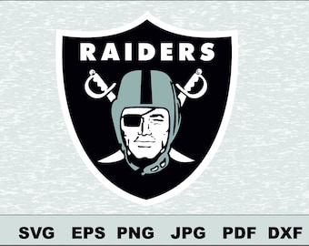 Oakland Raiders Svg, DFX Eps, , Vector, Cut File Silhouette Studio Cameo Cricut Design Template Stencil Vinyl Decal