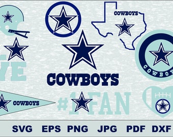 Dallas Cowboys Svg, DFX Eps, , Vector, Cut File Silhouette Studio Cameo Cricut Design Template Stencil Vinyl Decal