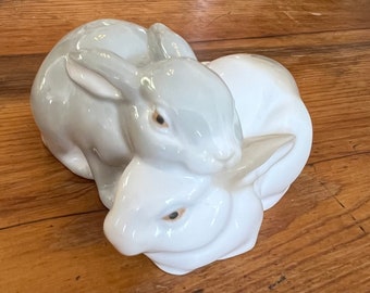 Lladro Rabbit With Butterfly “that Tickles” 5888 Porcelain