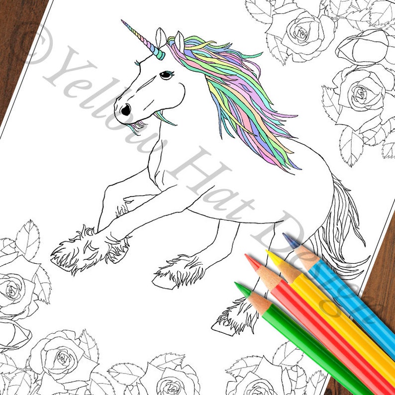 Among Us Unicorn Coloring Page - Happy Birthday Among Us Coloring Pages