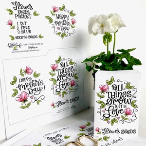 This Cute Printable Mother&#39;s Day Seed Packet is the perfect little gift for Mom!  Tuck in a pack of your favorite seeds- she will love it!