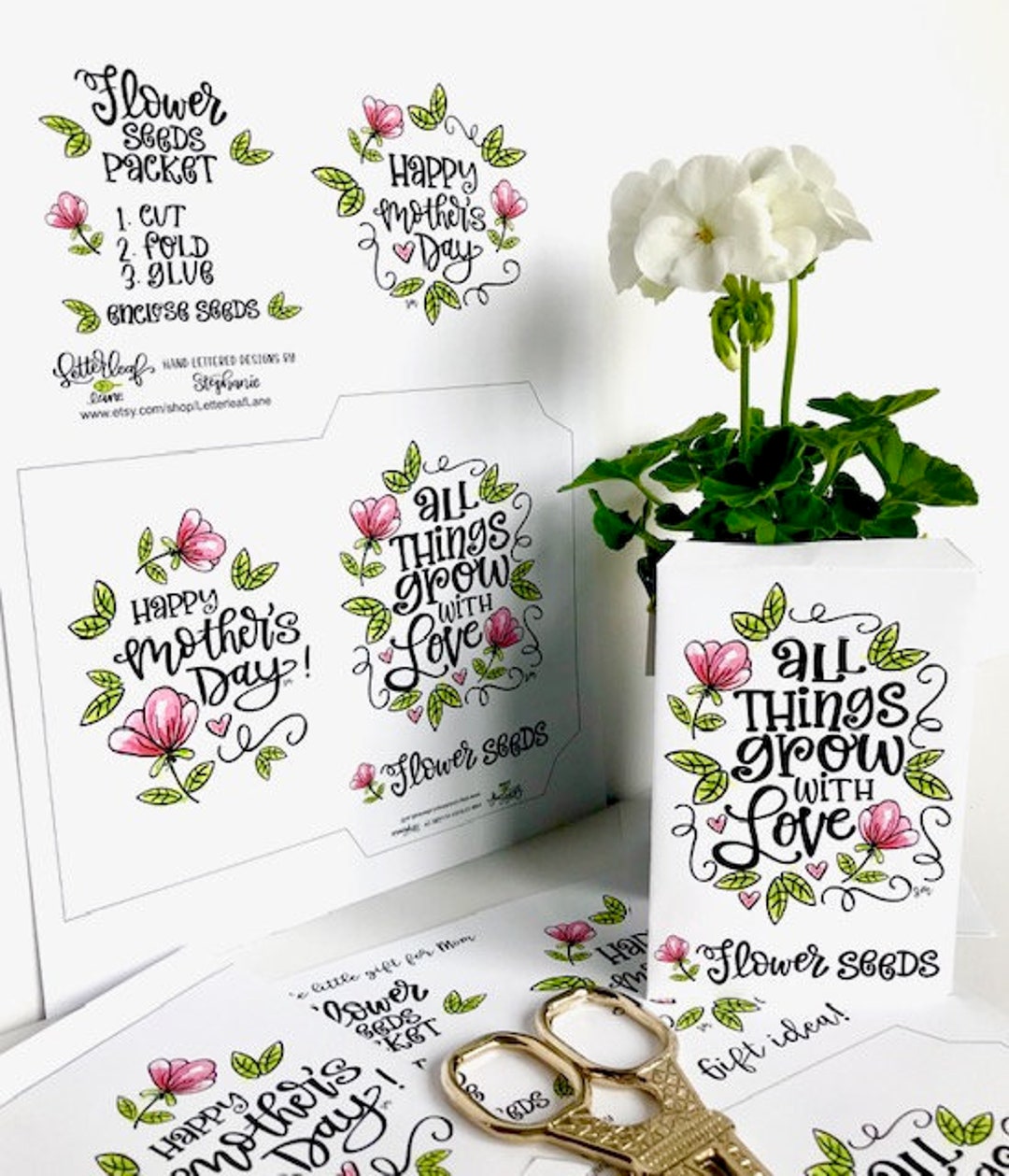 This Cute Printable Mother's Day Seed Packet is the Perfect Little Gift for Mom! Tuck in a Pack ...