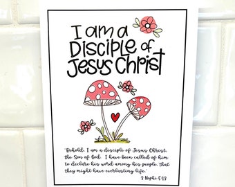 Printable 2024 Youth Scripture Theme “I am a disciple of Jesus Christ”. The Cutest  Inspirational download for Primary, YMYW, LDS