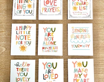 Printable Kindness Note Cards, Sweet Sayings (PDF File)