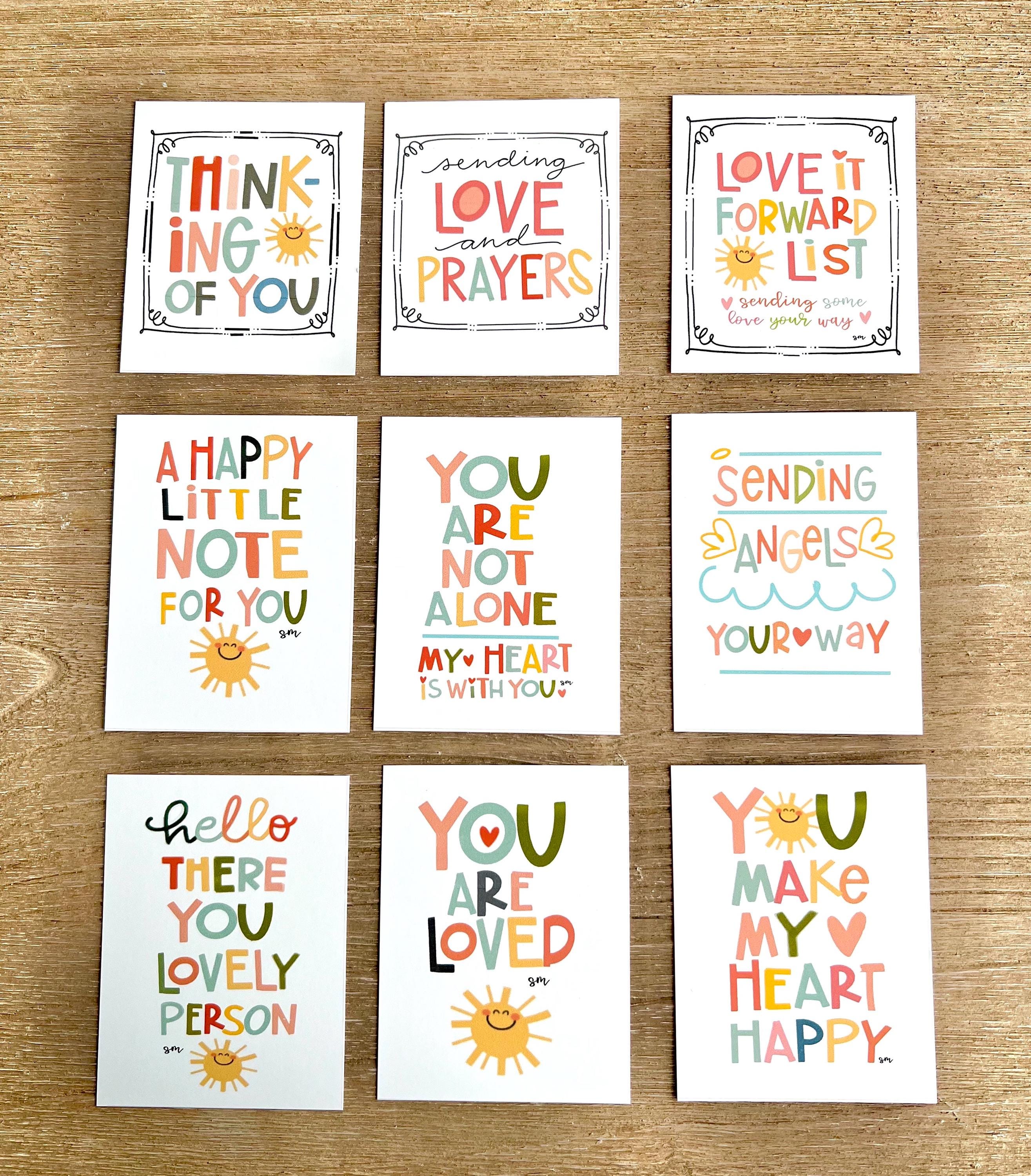 Printable Kindness Note Cards, Sweet Sayings (PDF File) - Etsy