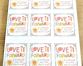 Printable Love It Forward Cards (PDF)