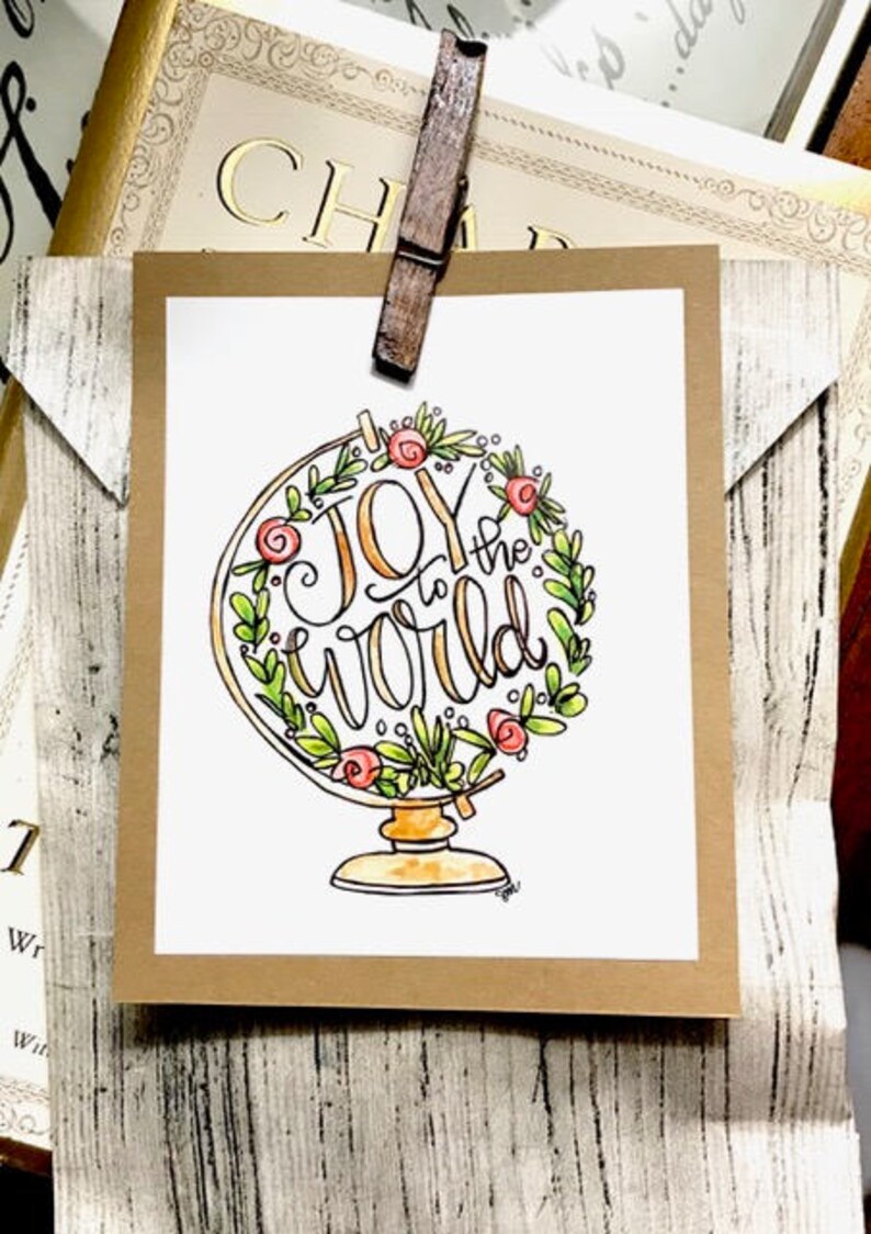 Instant Download, Joy to the World Christmas Gift Tags, Digital ...