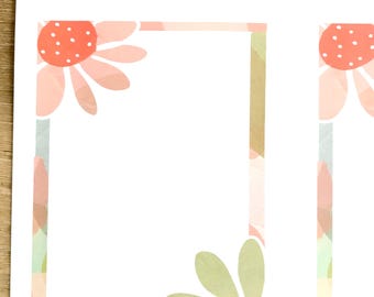 Daisy Stationery Cards | Printable Snail Mail Notes (PDF)