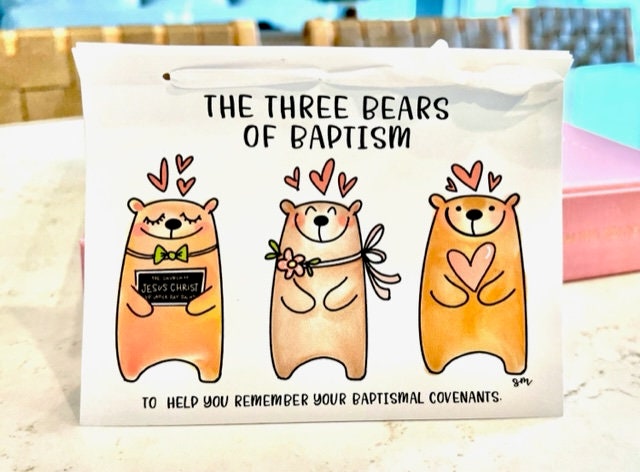 The Cutest Three Baptism Bears Printable for LDS Baptism Talk Perfect ...